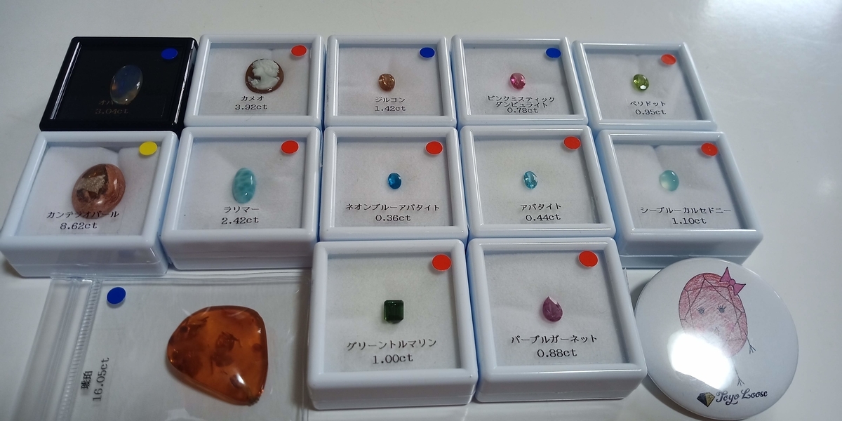 趣味の鉱物収集ルース編 東洋ルース購入品 あと東洋ルースについての 