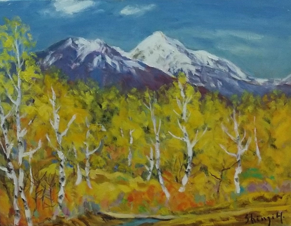 野辺山高原」F8 絵画 油絵