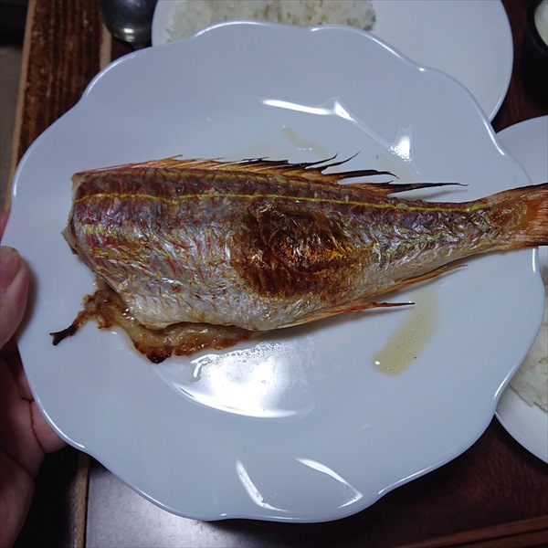 イトヨリダイの塩焼き