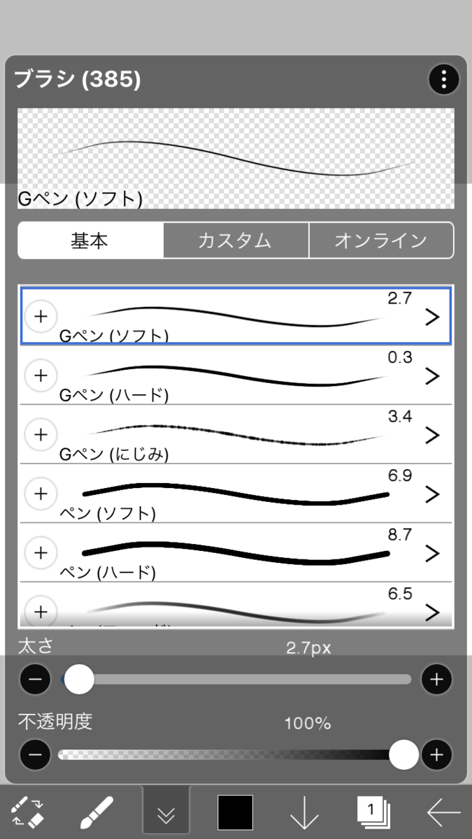 続アイビスペイントでイラストを描く ペン比較 第二の人生でイラストを趣味にする