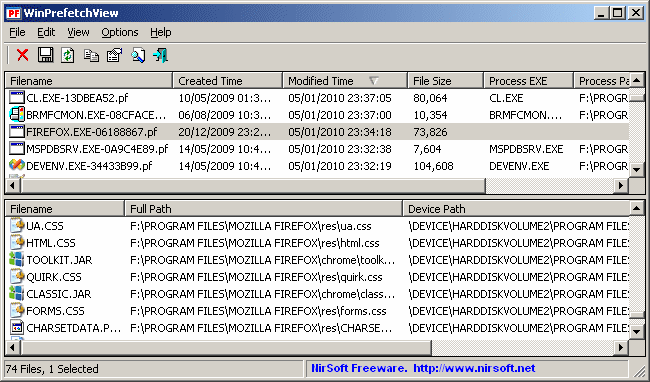 WinPrefetchView (まとめ) - TT Security Tools