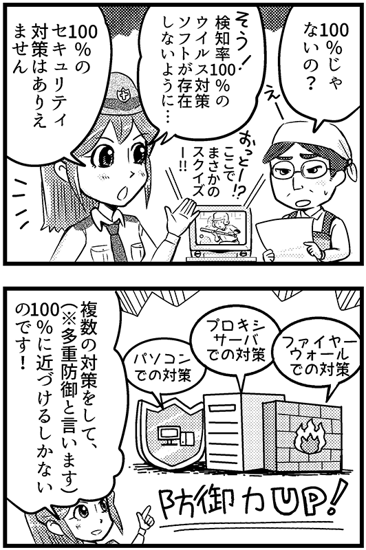 「100%のセキュリティ」3