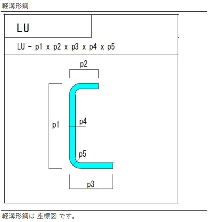 jw_cad 外部変形 - (50) 軽溝形鋼 - - seenlite’s blog