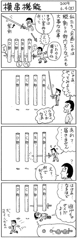 横串機能 - 勢川びきのX記 (4コマblog)