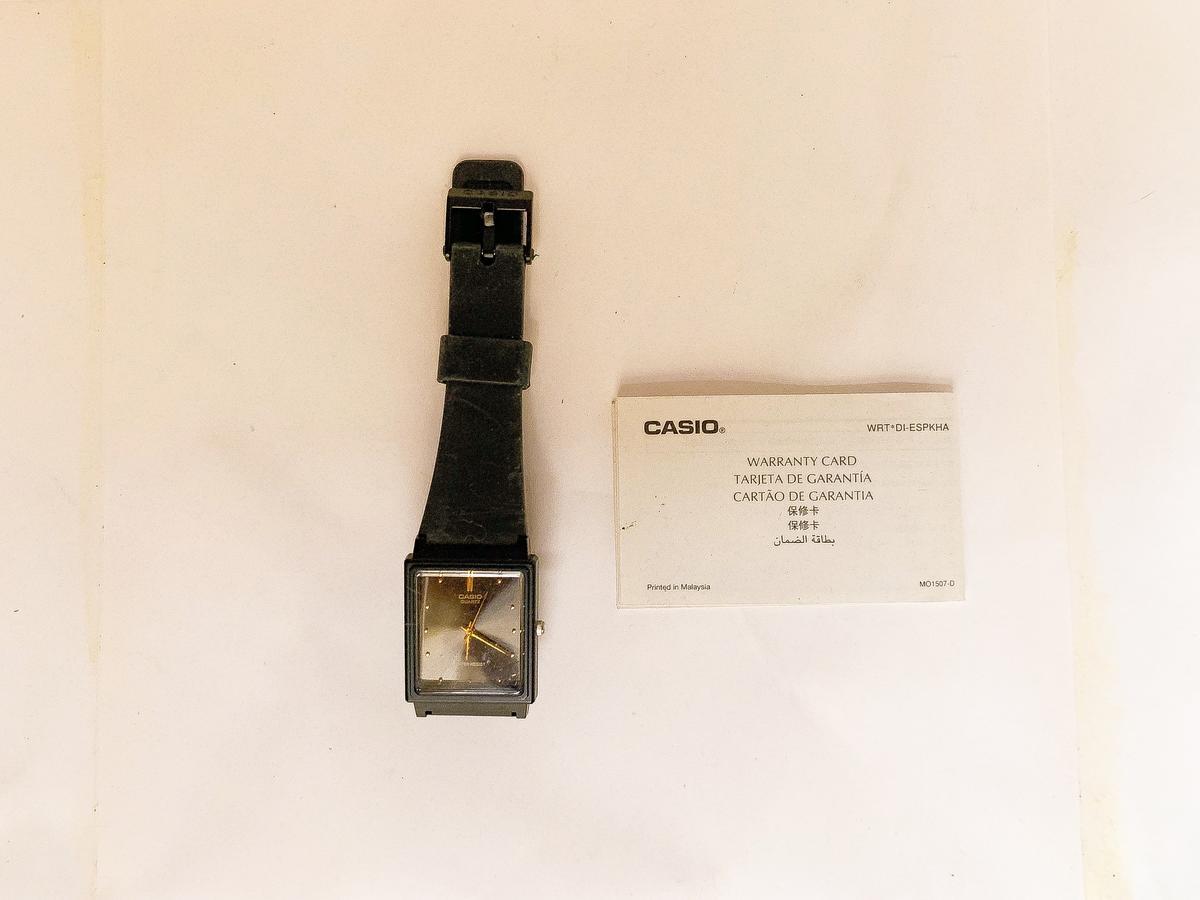 【一日一捨】チープカシオに付いてきたwarranty card(保証書)を断捨離しました