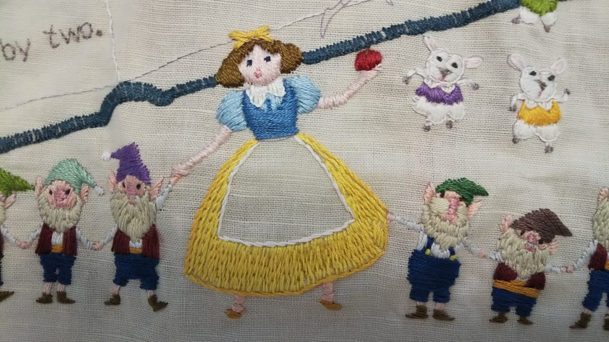 デアゴスティーニの「かわいい刺繍」29（第19、22巻）-白雪姫