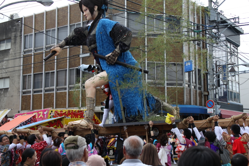造り物で有名な鶴来の ほうらい祭り は獅子方もカッコイイ 初心の趣