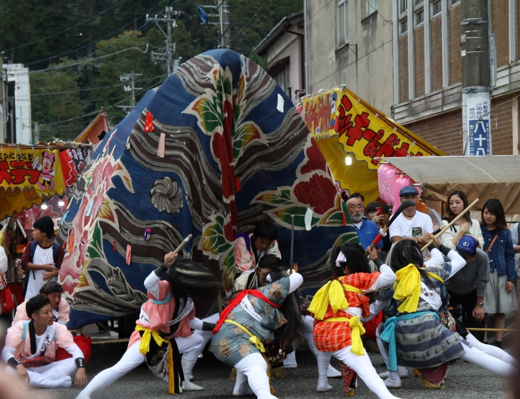 造り物で有名な鶴来の ほうらい祭り は獅子方もカッコイイ 初心の趣