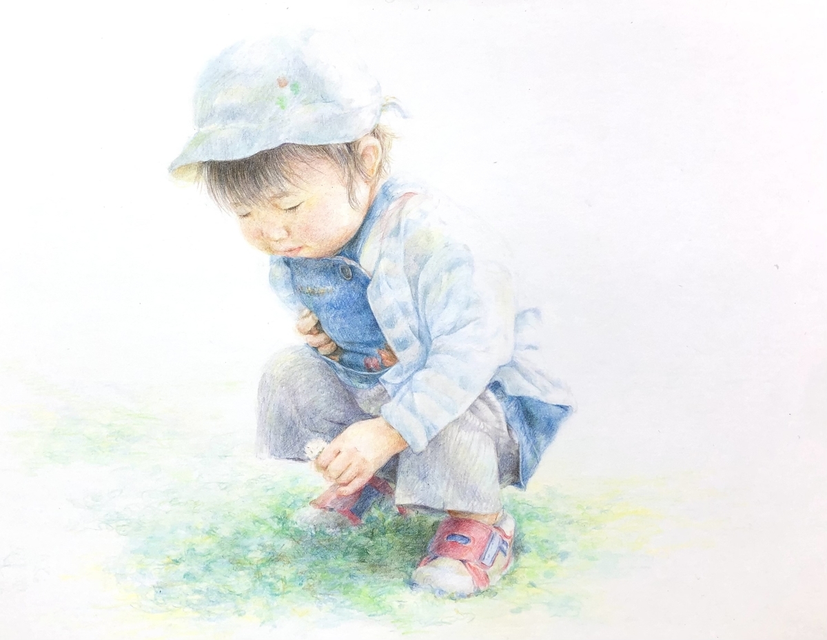 ☆名画【いわさき ちひろ 立てひざの少年 リトグラフ いわさきちひろ