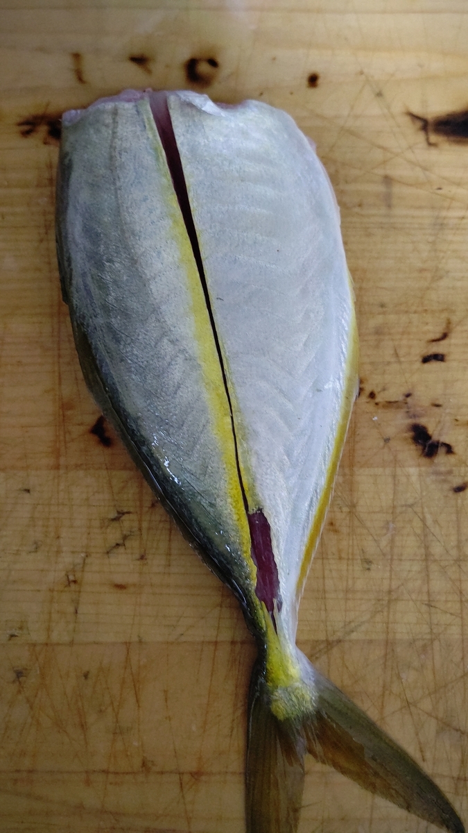 シマアジ料理 海神様に誘われて