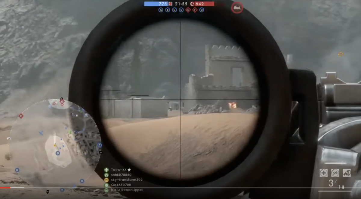 battlefield1 プレイ画像