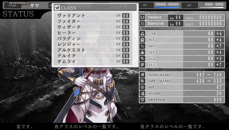 蒼き翼のシュバリエの自分なりのやり込みデータ - sayaのゲーム日記(仮)