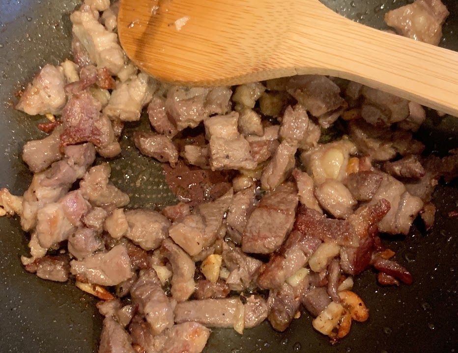 肉に色を付ける