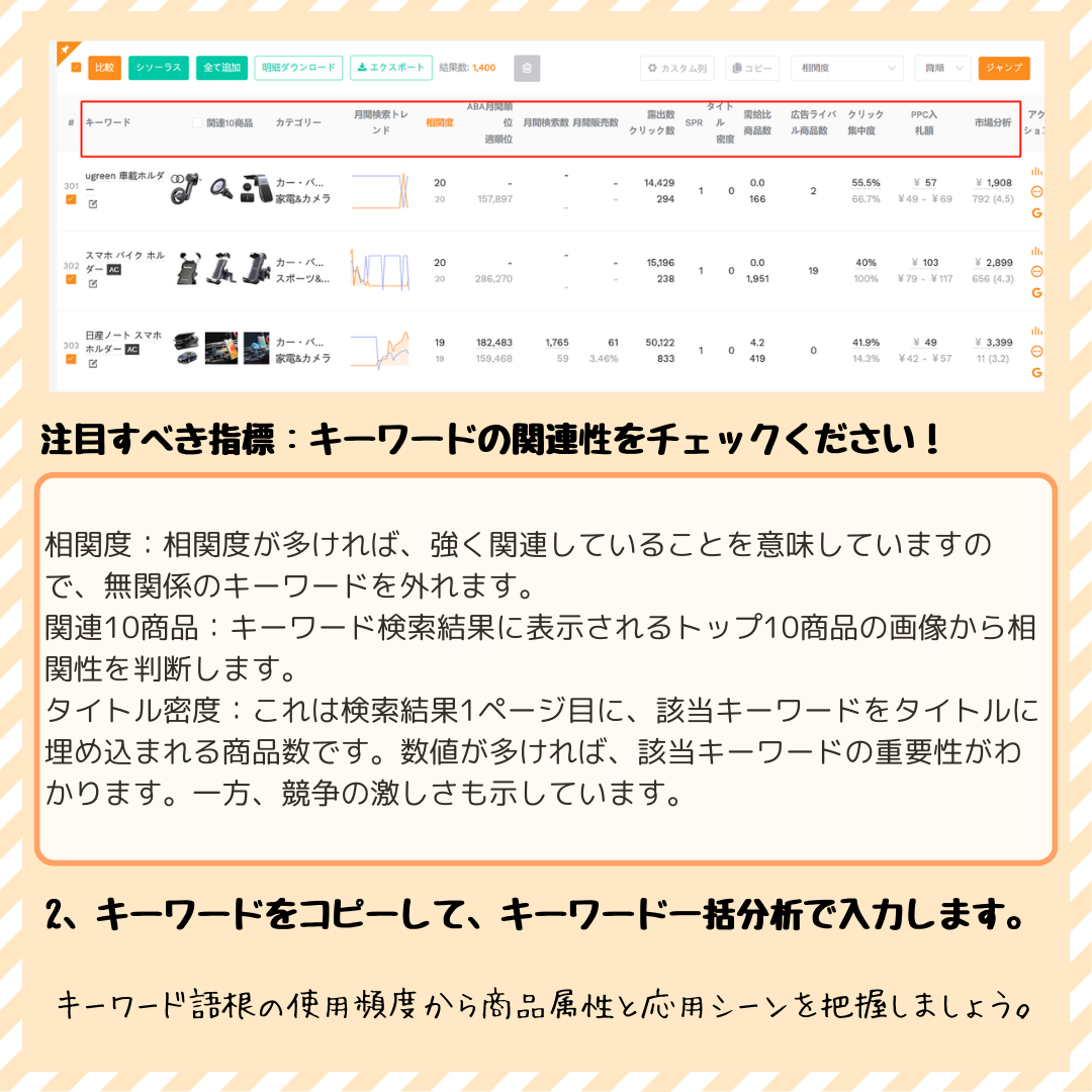 キーワードマイニング機能】4つの活用方法を大公開 - SellerSprite（セラースプライト）