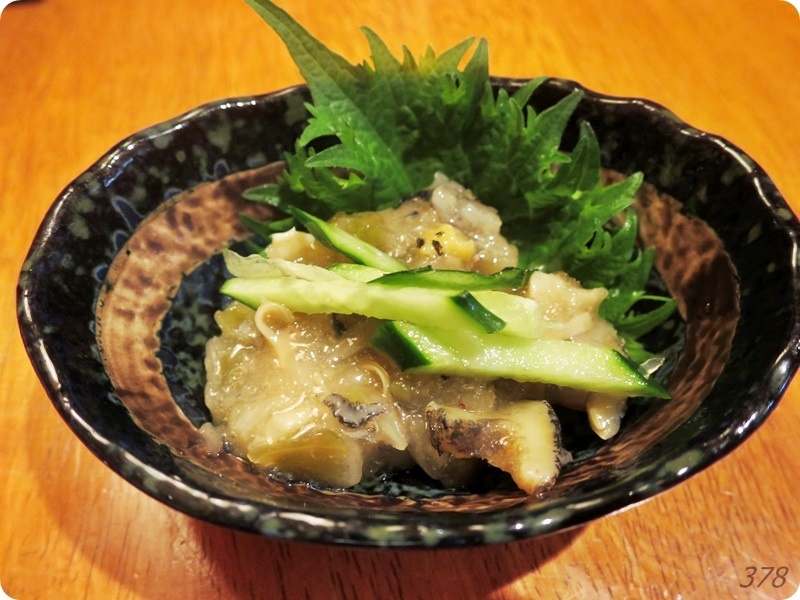 ツブ貝わさび