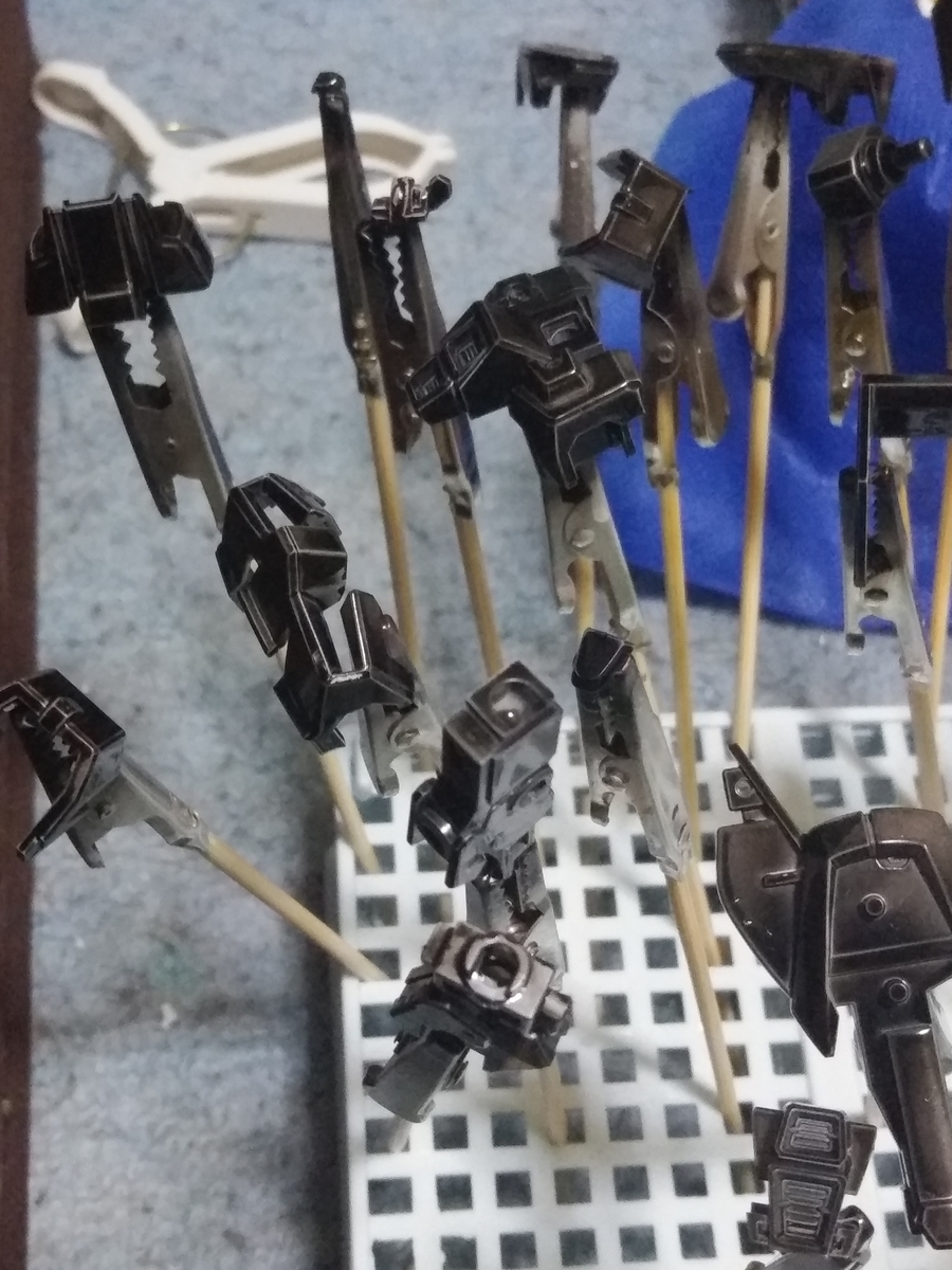 ガンプラ　ビルドストライクガンダム　フルパッケージ　パーツ　塗った後