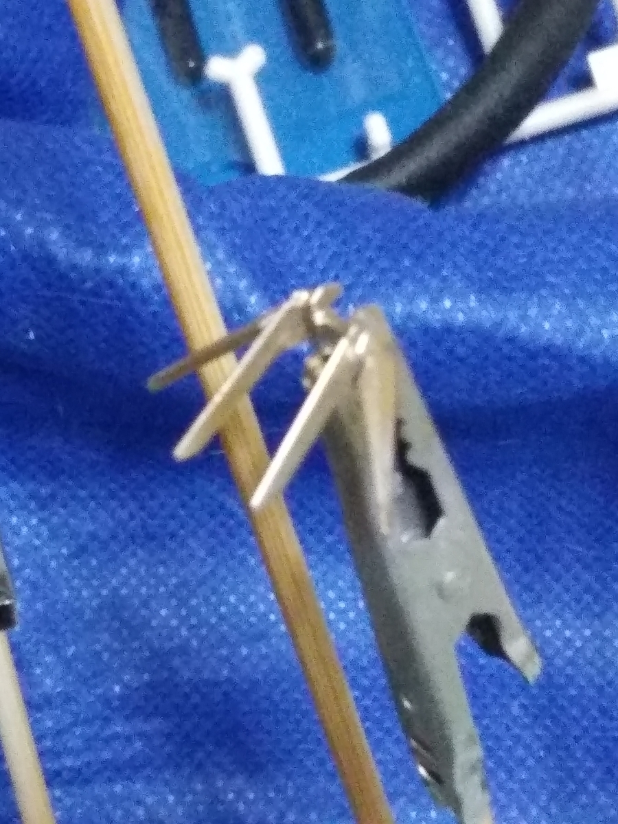 ガンプラ　パーツ　ゴールド塗装後