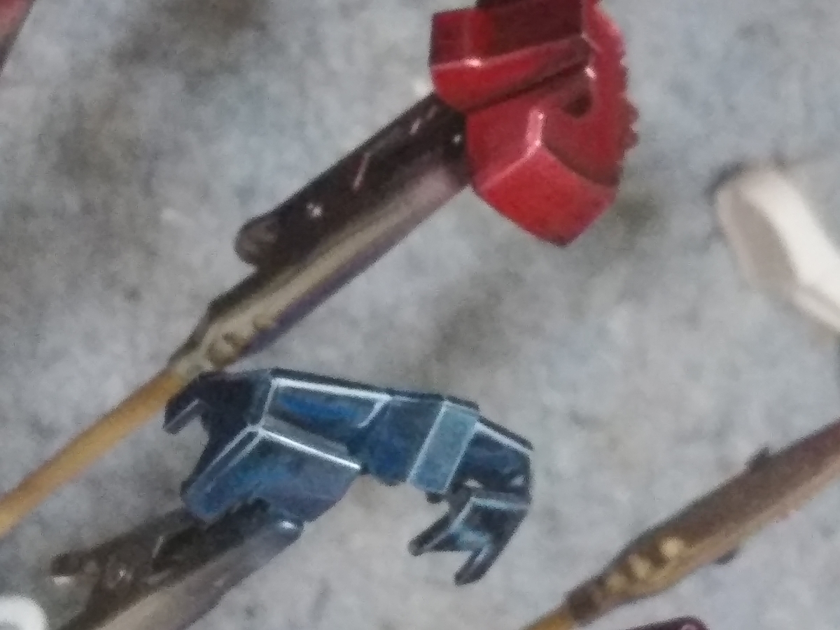 ガンプラ　パーツ　キャンディ塗装　クリアレッド　クリアブルー