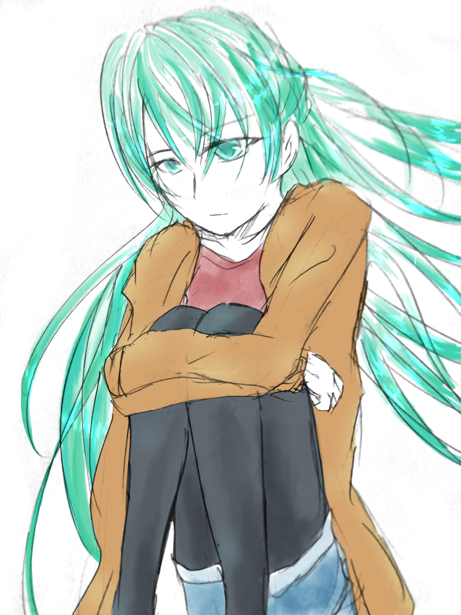 寒いよー 月と雨音