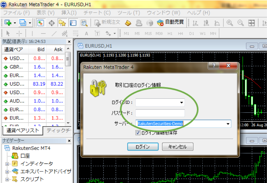 ログイン・パスワード