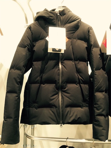 f:id:sennich:20151223232623j:image デサントブランに陳列されている水沢ダウン シャトルのLサイズ。