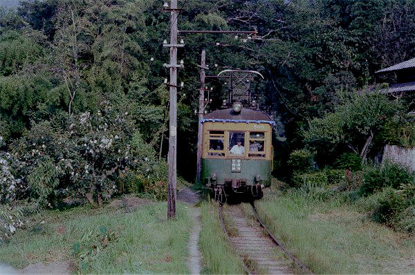 文通の写真から 北恵那鉄道 - 転轍器