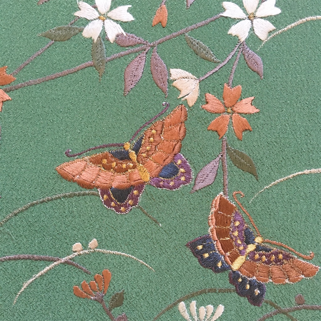 ◎mk-3293 女児 振袖 着物 ちょうちょ 11-14 着物 型紙 ちょうちょ