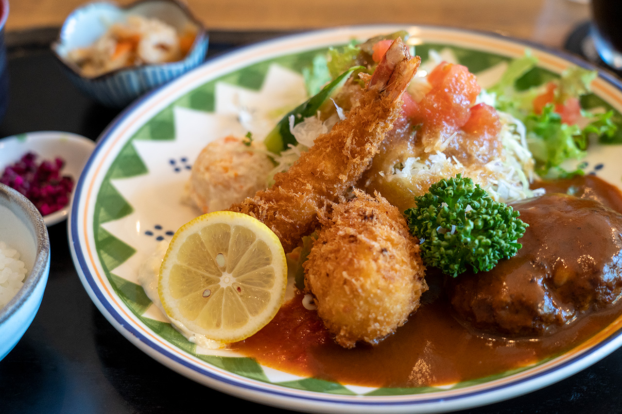 京都洋食の店 ITADAKIのハンバーグセット