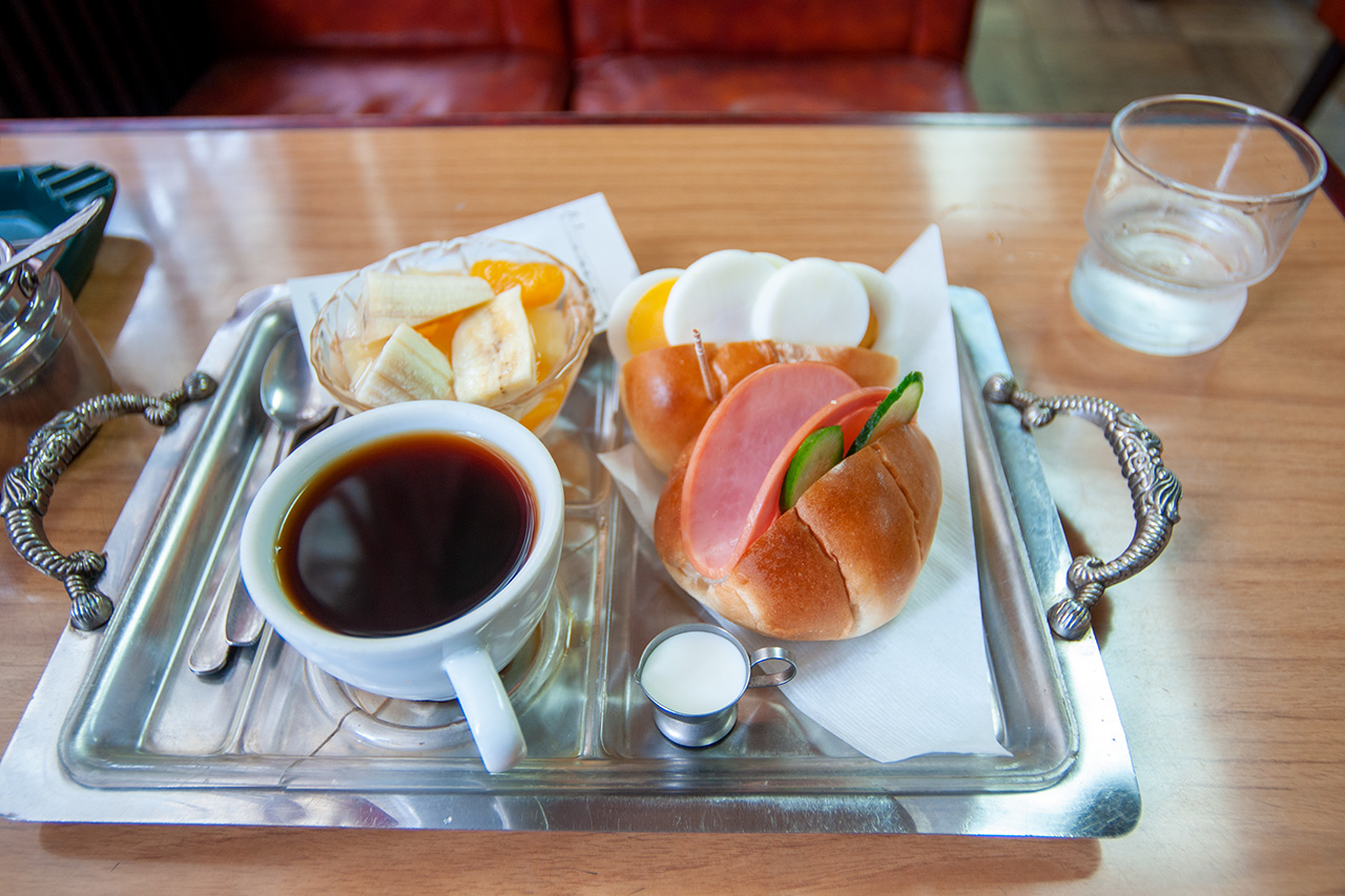 広島・純喫茶パールのモーニングセット