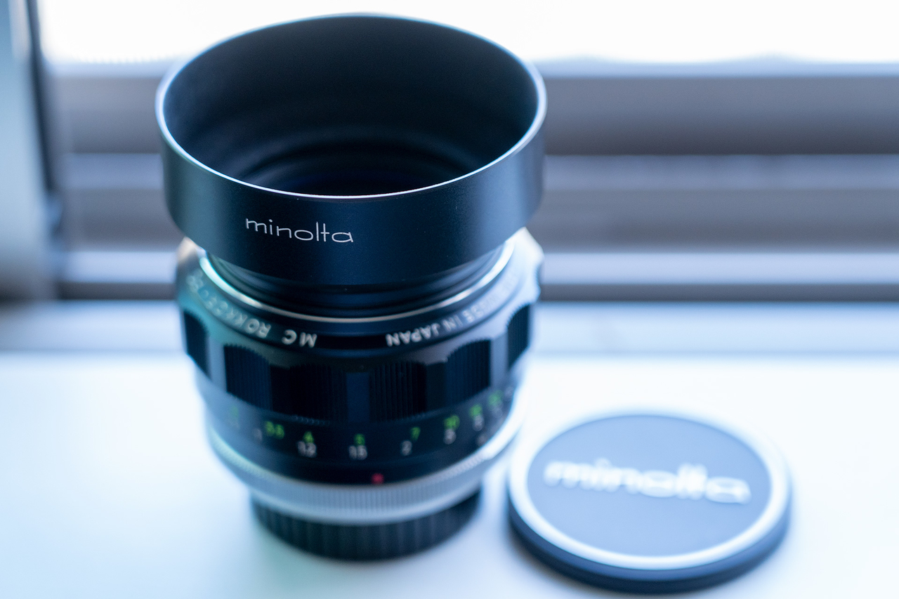 ミノルタのオールドレンズ〈MINOLTA MC ROKKOR-PG 58mm F1.2〉を