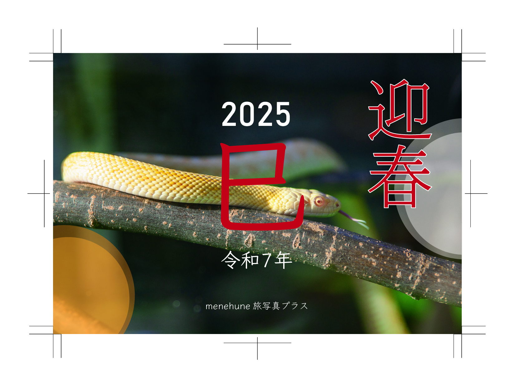 menehune旅写真プラス・2025年の年賀状