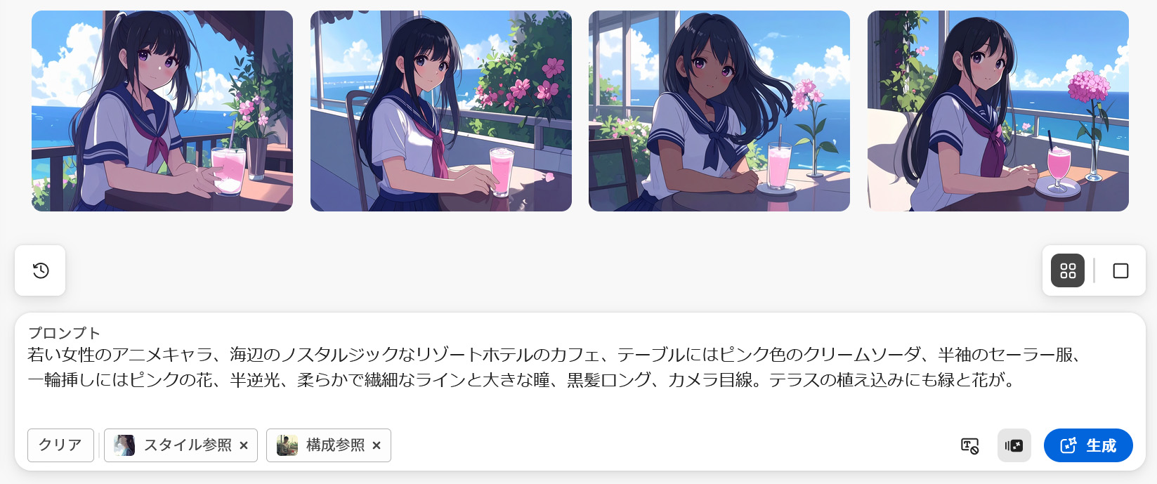 Fireflyの画面