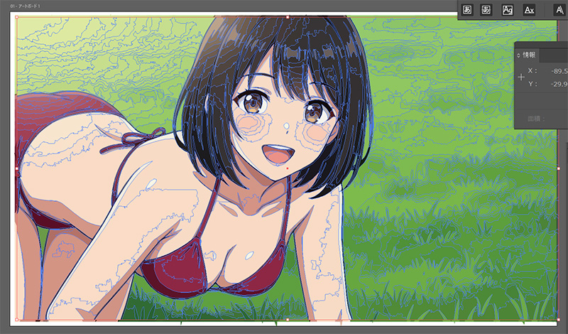 Vector Magicでベクター化した画像。