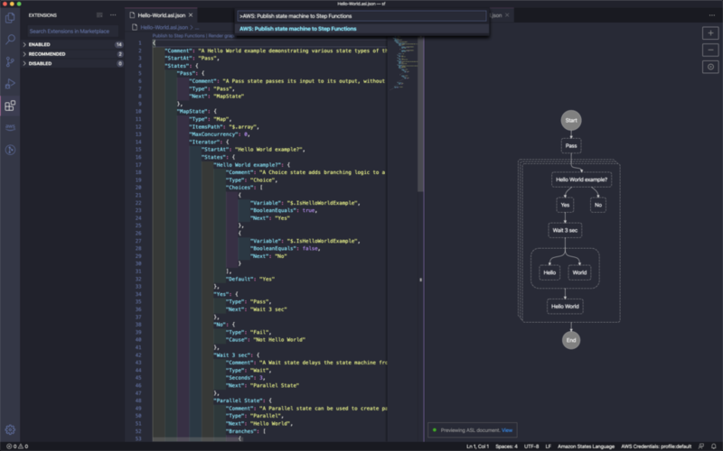 AWS Toolkit for Visual Studio Code が AWS Step Functions をサポートしました ...