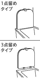 f:id:seshita:20201022004042p:plain 風呂ふた:1点留め・3点留め