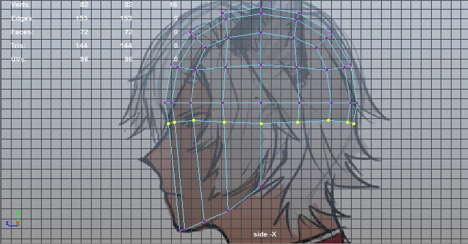 Mayaでキャラクターモデリング 顔 3dcg備忘録