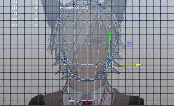 Mayaでキャラクターモデリング 顔 3dcg備忘録