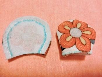 耳　中表　縫う