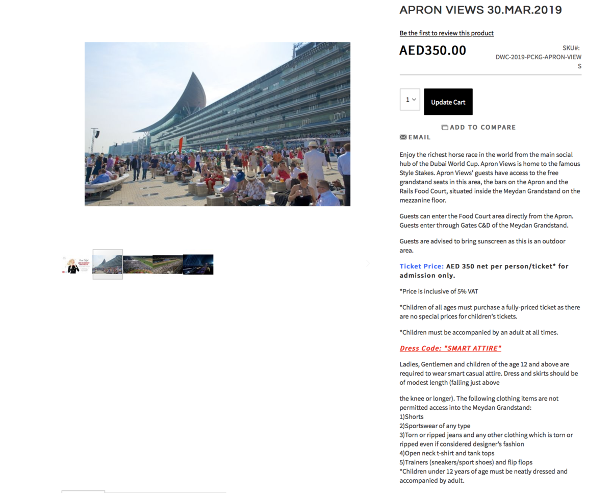 ドバイワールドカップチケットを公式サイトで購入する方法 手数料を節約してメイダン競馬場に行く方法 私はanaの修行僧 北海道在住olのsfc Dia修行ブログ