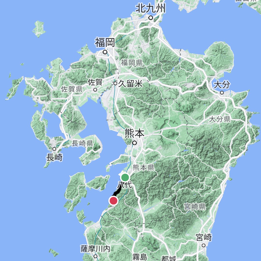 歩いて九州一周【要注意ルート・印象に残っているルートの記録