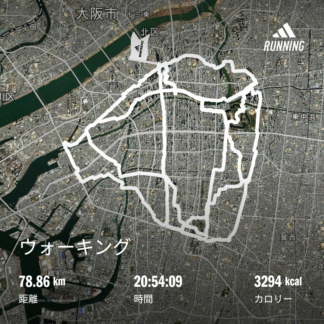 魔法陣展開】歩いて大阪環状線一周【60km】 - 老化で廊下