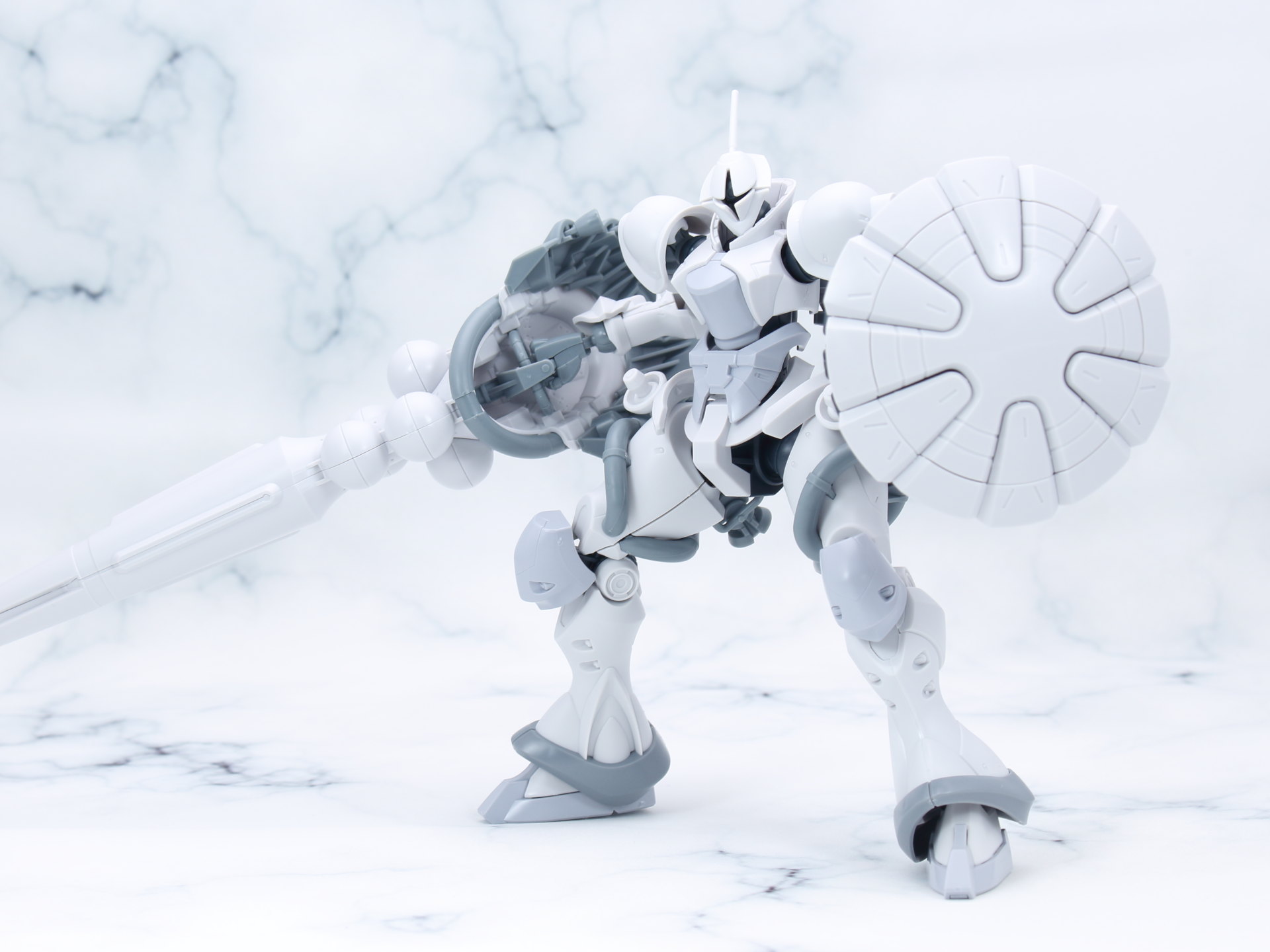 HG 軽キャノン、エグザベ専用ギャン(ハクジ装備) 素組み