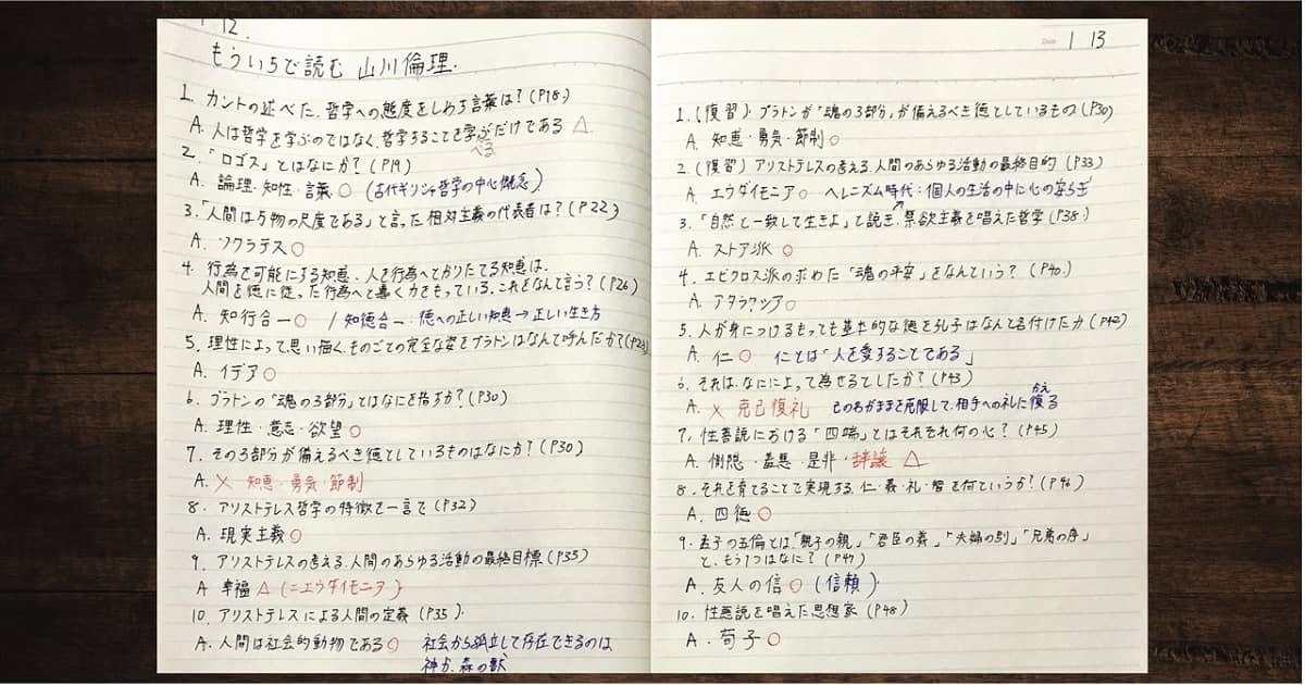 最初の4分でミニテストを解く勉強法01