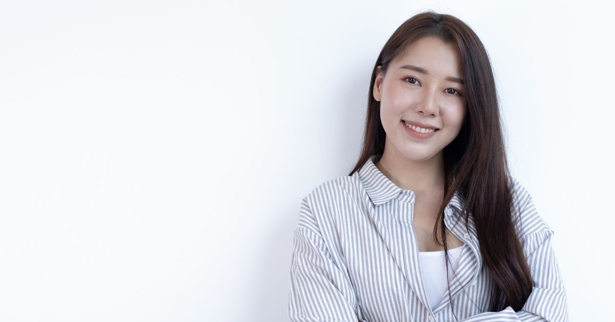笑顔の女性