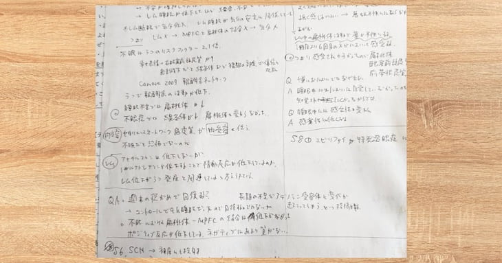 菅原洋平さんがメモした、自分なりの「Q＆A」