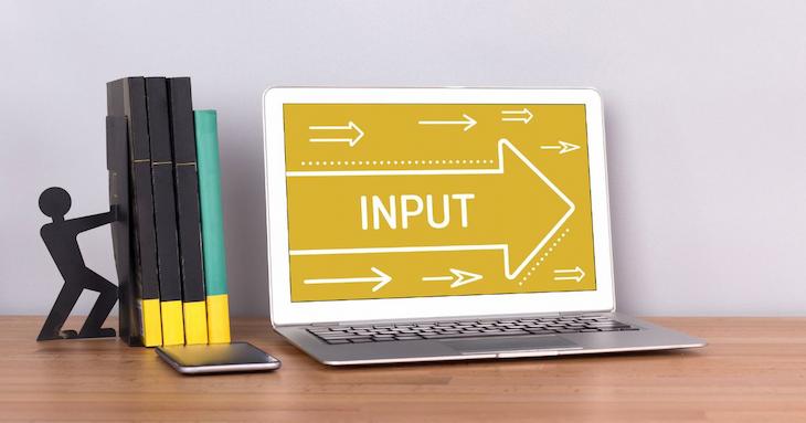 インプットを通して学習しているイメージ