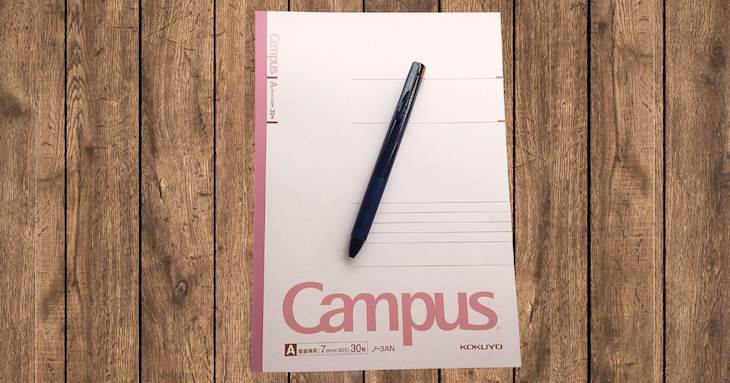 実践に使用したノートとペン