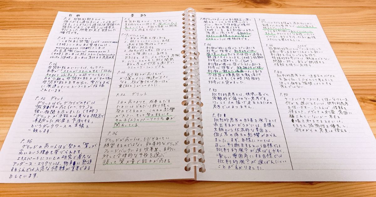 実践紙面の全体像