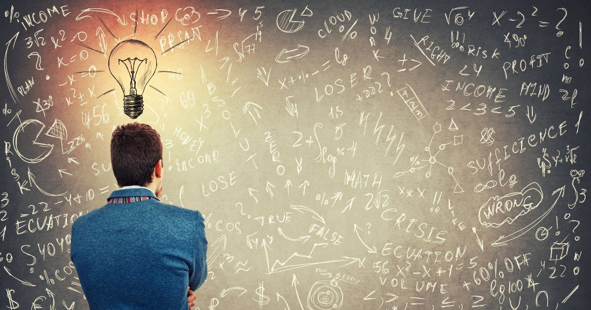 アイデアを閃いた様子