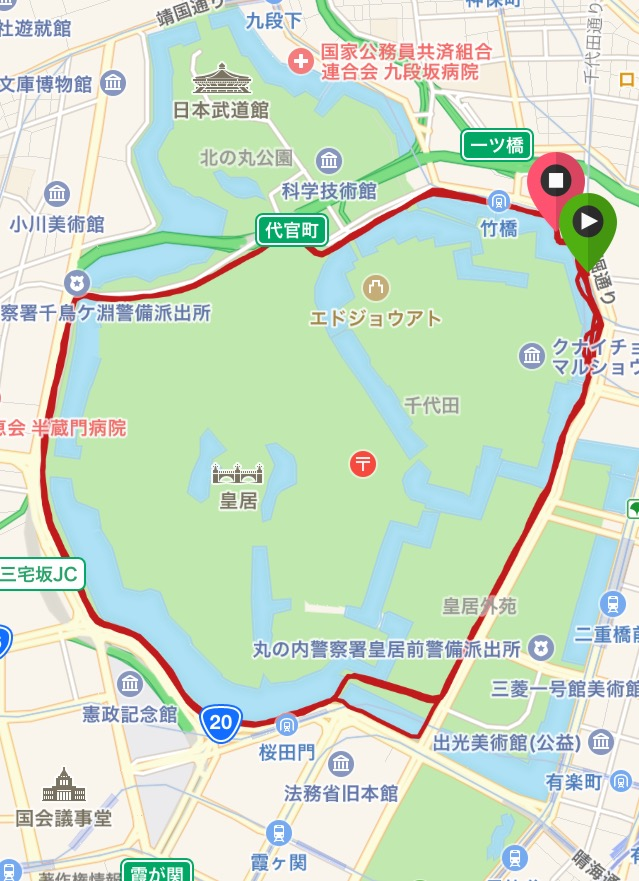 はじめての皇居ラン かく語りき